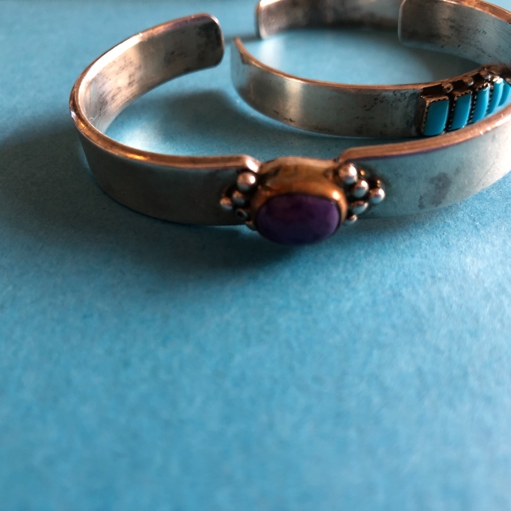 925 silver artisan bracelet by Geraldine Yazzie - Picture 5 of 8